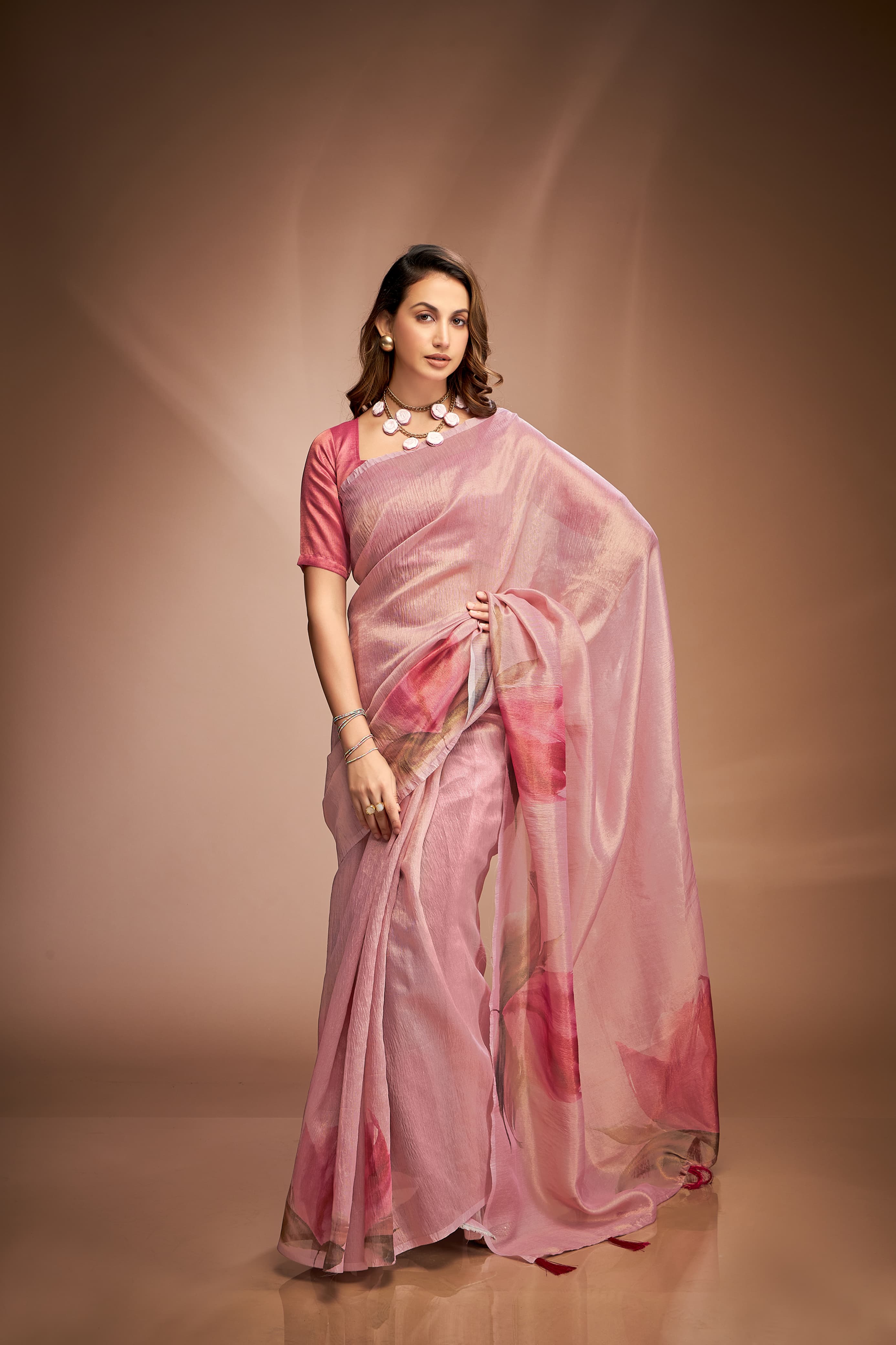 tissue saree